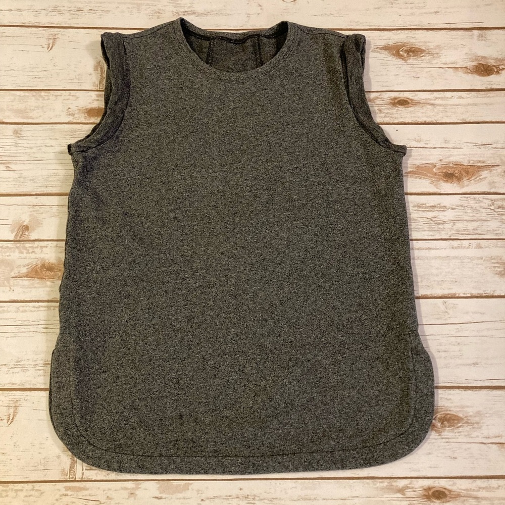 lululemon athletica Gray Sleeveless Tank Top